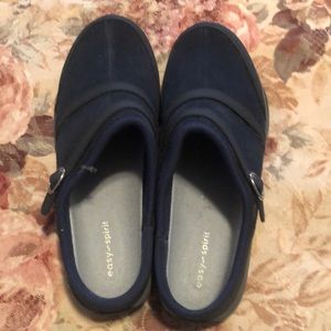 Easy Spirit Equinox Mule - Navy Suede 8 wide